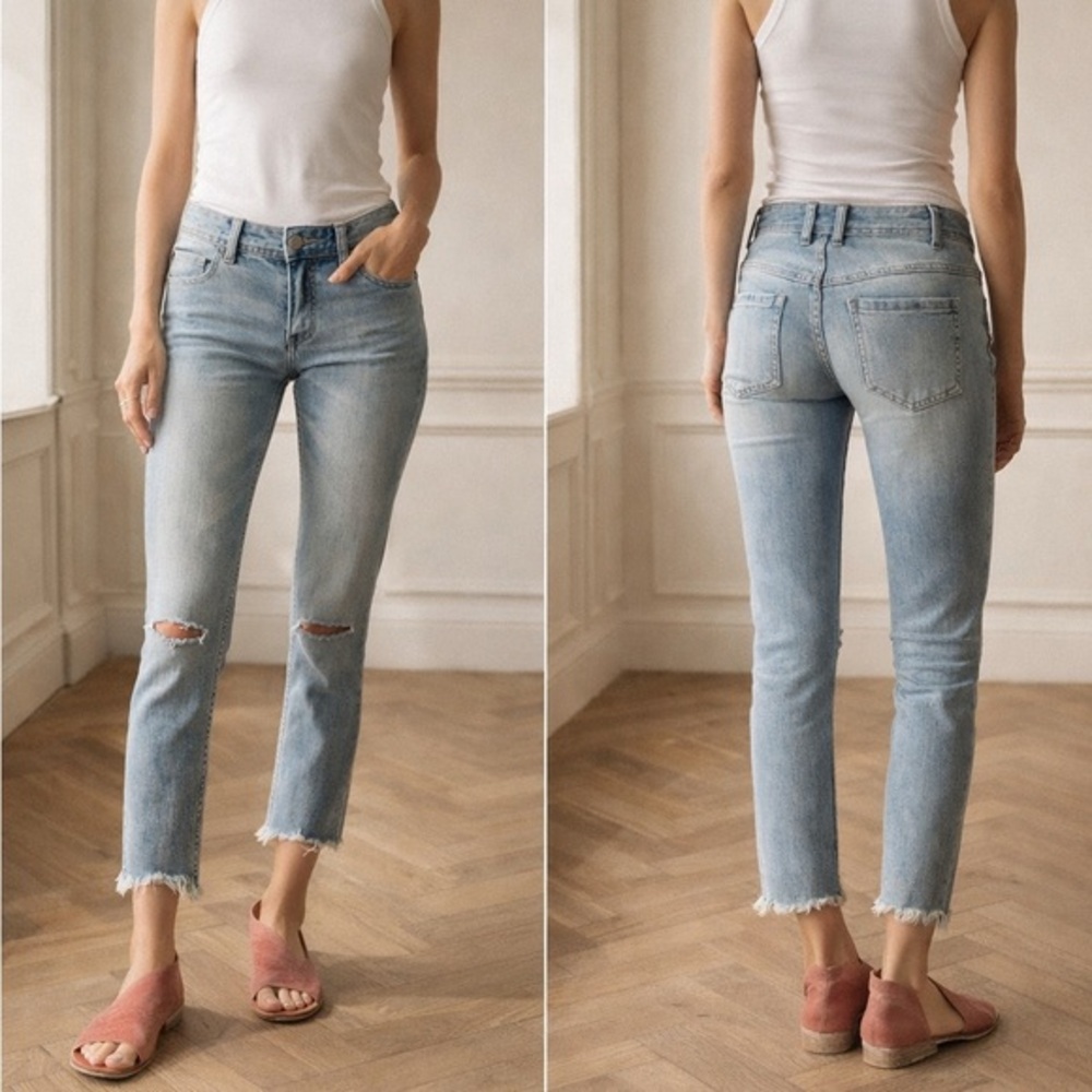 Free People Destroyed Skinny Jean Sitka